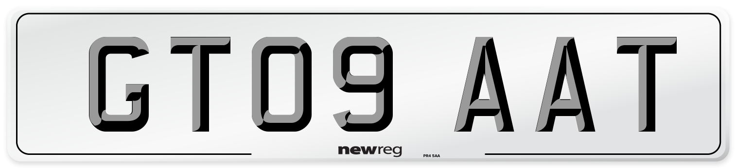 GT09 AAT Number Plate from New Reg